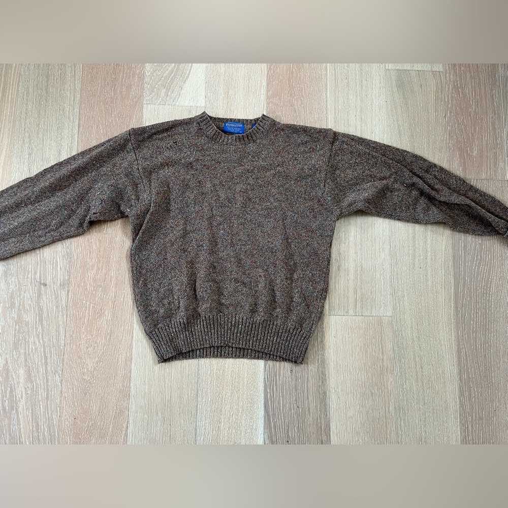 Vintage Pendleton wool sweater multicolor some holes